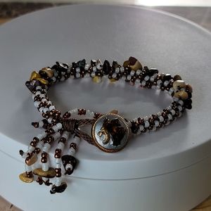 A Kumihimo Hand Made Braided Bracelet